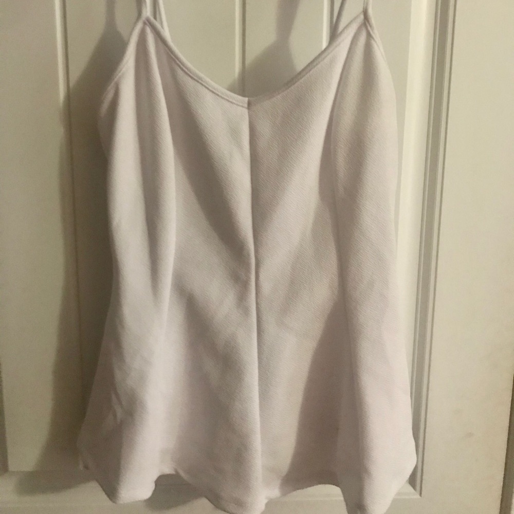 White peplum top